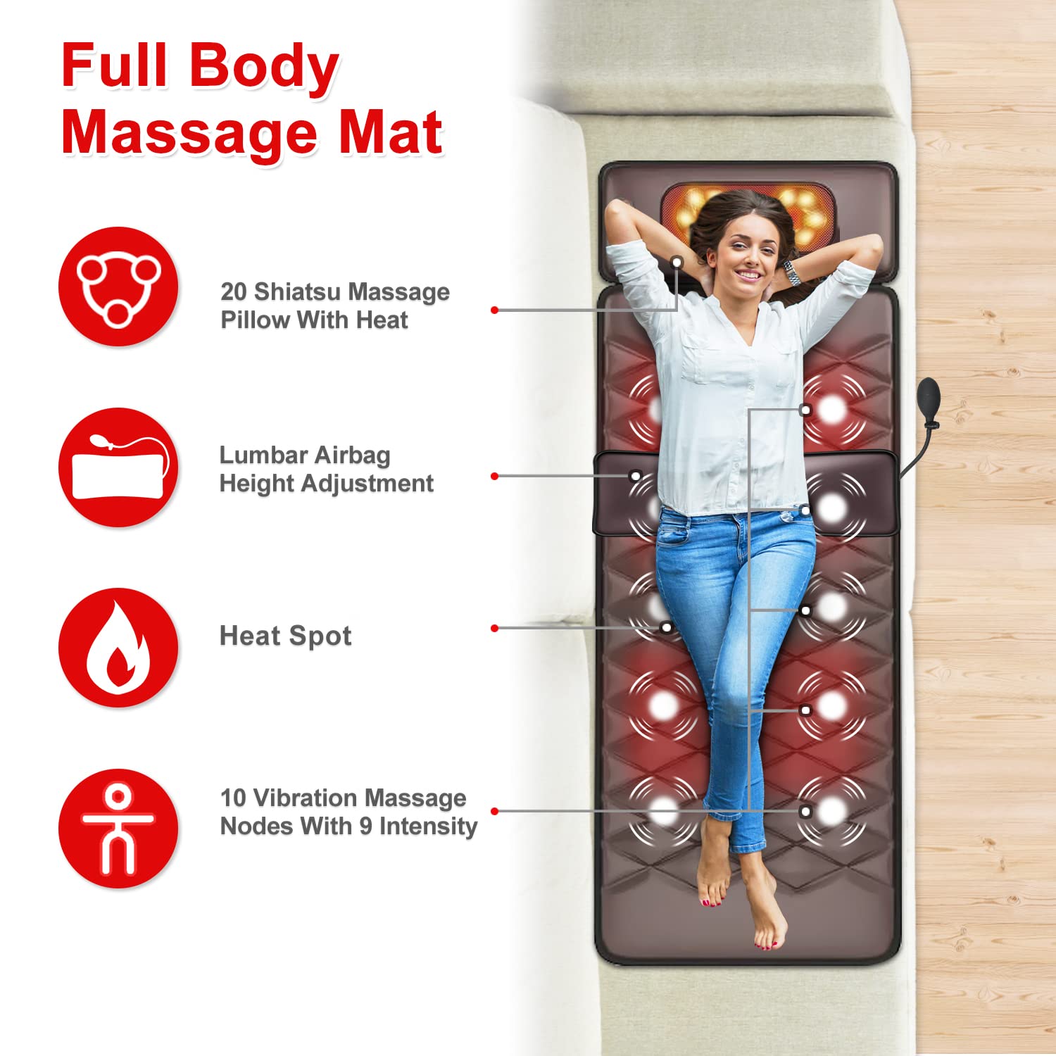 Full Body Massage Mat with Heat